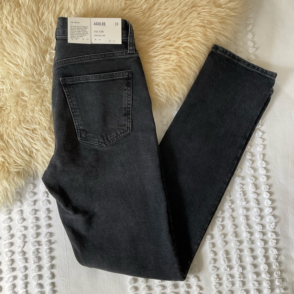 AGOLDE LYLA LOW RISE SLIM JEAN